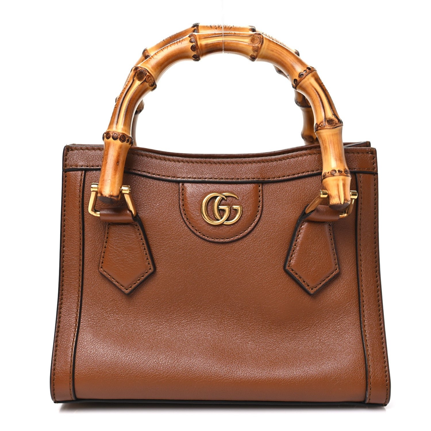 Gucci Wonka Grain Calfskin Mini Diana Tote Bag Cuir