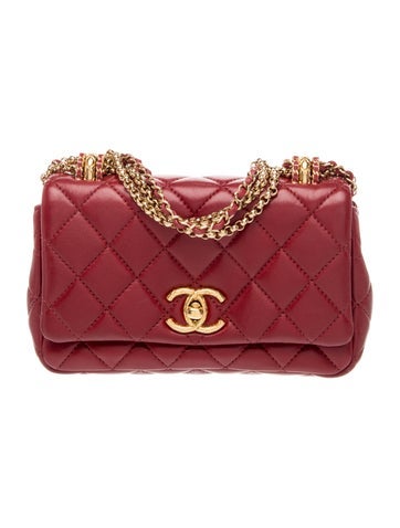 Quilted Multichain Flap Bag