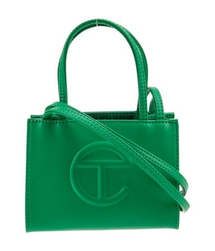 Telfar Vegan Leather Greenscreen Shopping Bag Small