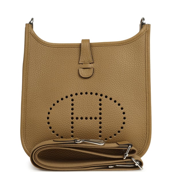 Hermes Evelyne 23 Dune Clemence Palladium Hardware