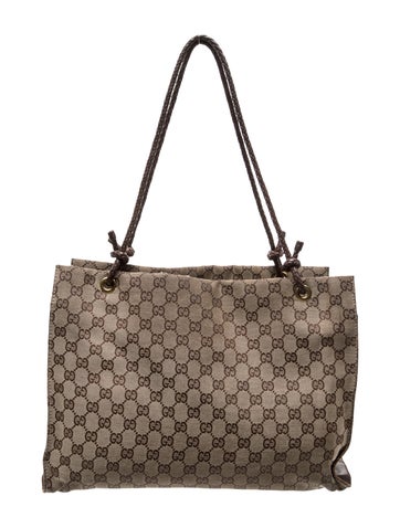 GG Canvas Shoulder Bag Vintage