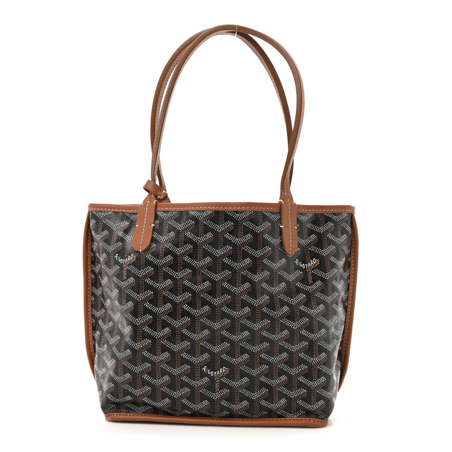 Goyard Goyardine Reversible Mini Anjou Black Gold