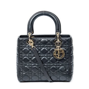 Leather Medium Lady Dior Zip
