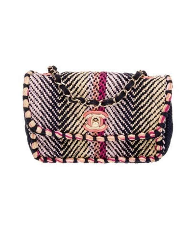 Chanel 2024 Woven Rectangular Mini Flap Bag