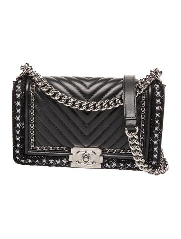 Medium Chevron Jacket Boy Bag