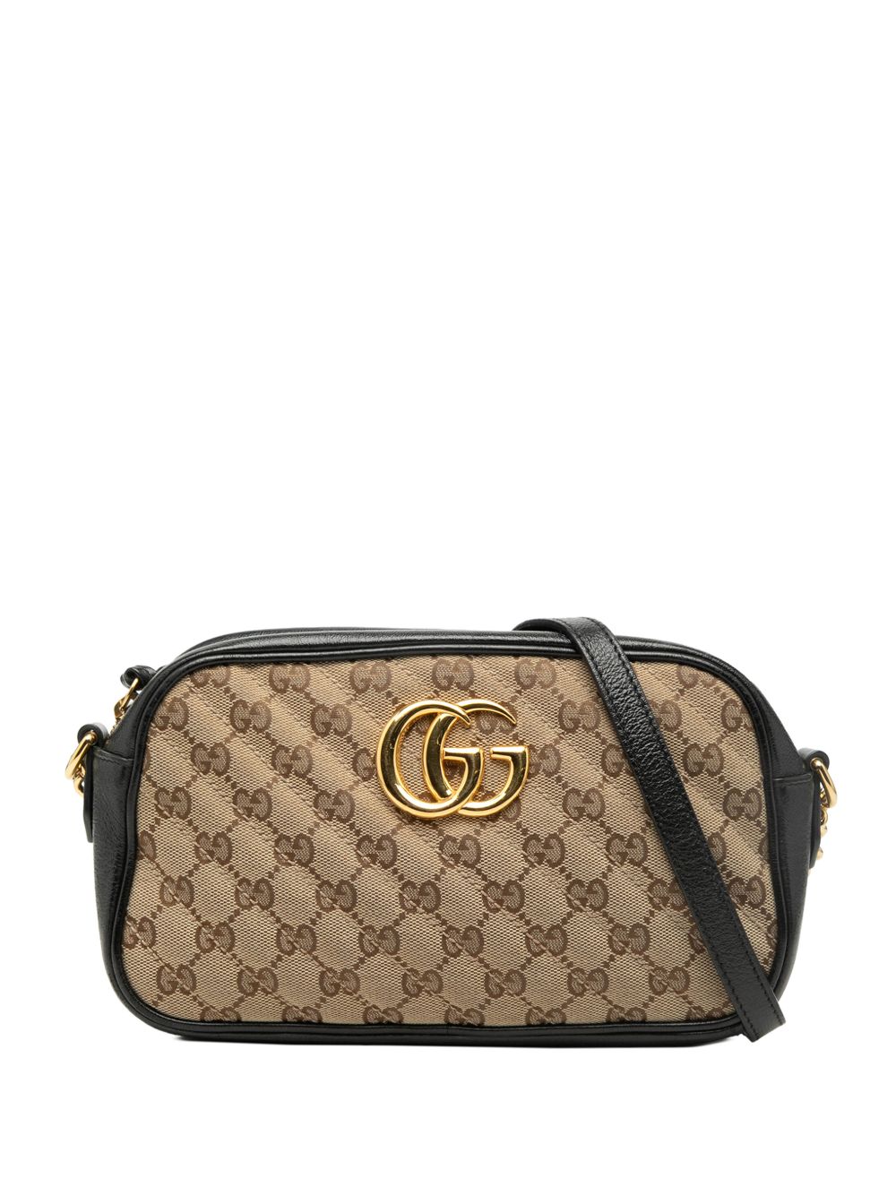 2016-2026 Small GG Marmont Matelasse GG Canvas and Leather crossbody bag