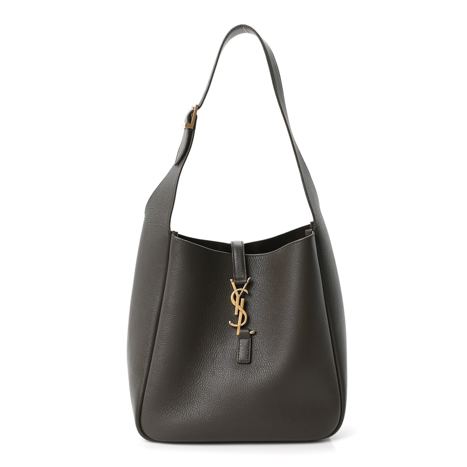 Saint Laurent Smooth Calfskin Small Le 5 A 7 Soft Hobo Light Musk