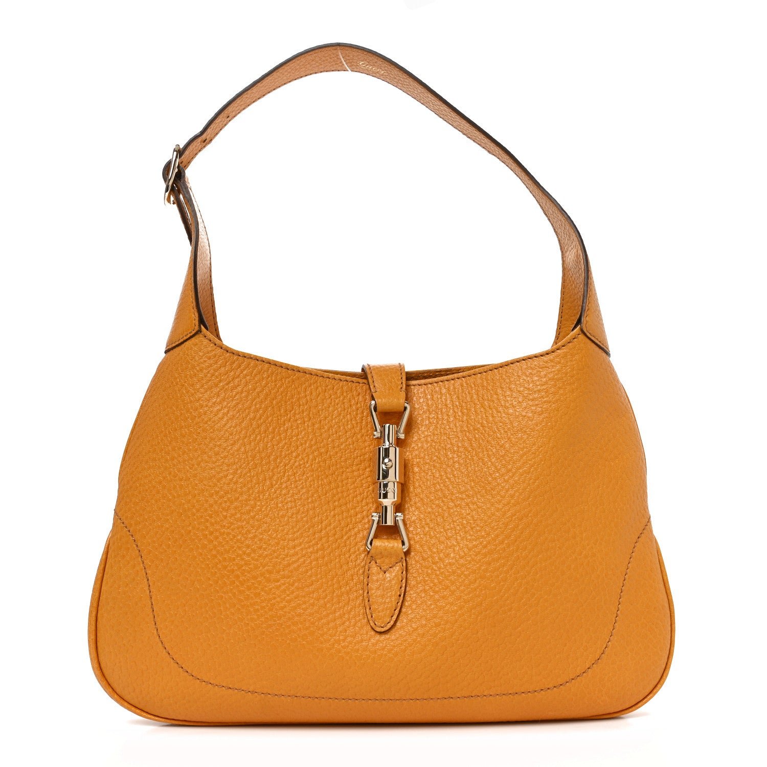 Gucci Soft Grained Calfskin Jackie O Hobo Orange