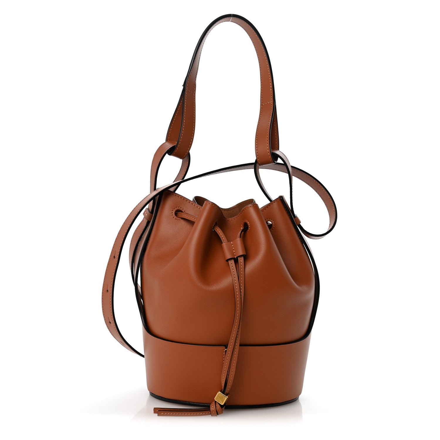 Loewe Calfskin Mini Balloon Bucket Bag Tan