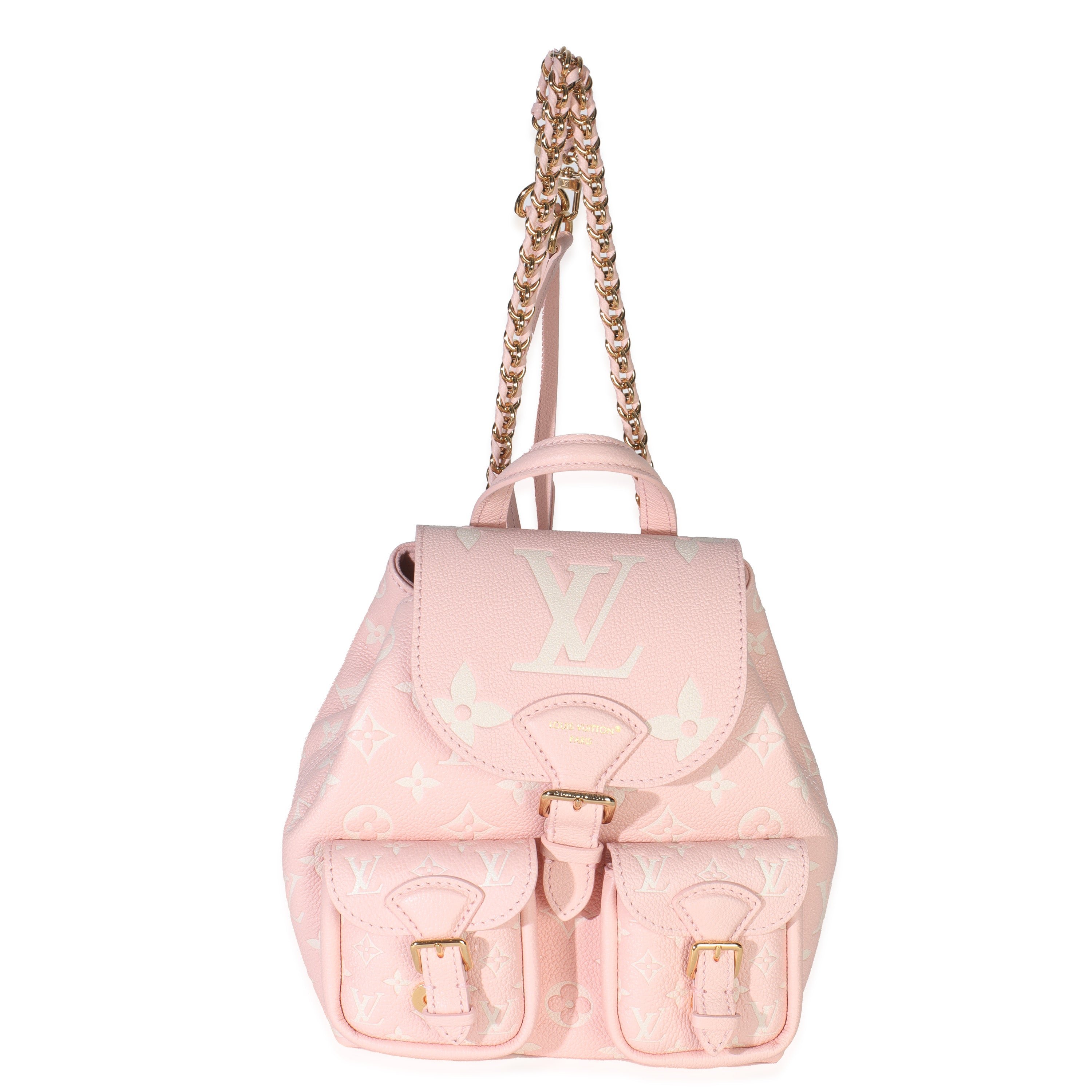Louis Vuitton Pink Opale Monogram Empreinte Backup Backpack