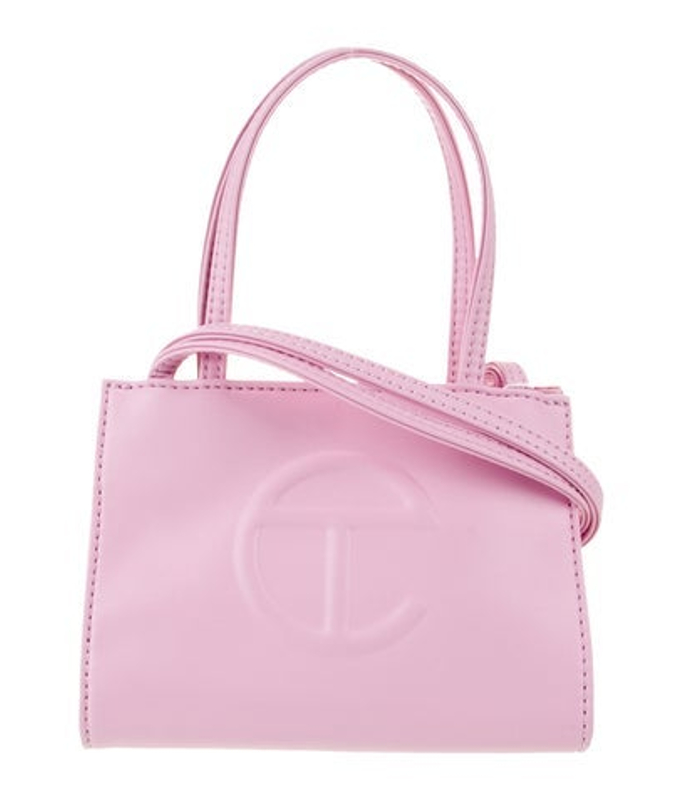 Telfar Vegan Leather Small Bubblegum Shopping Bag Small