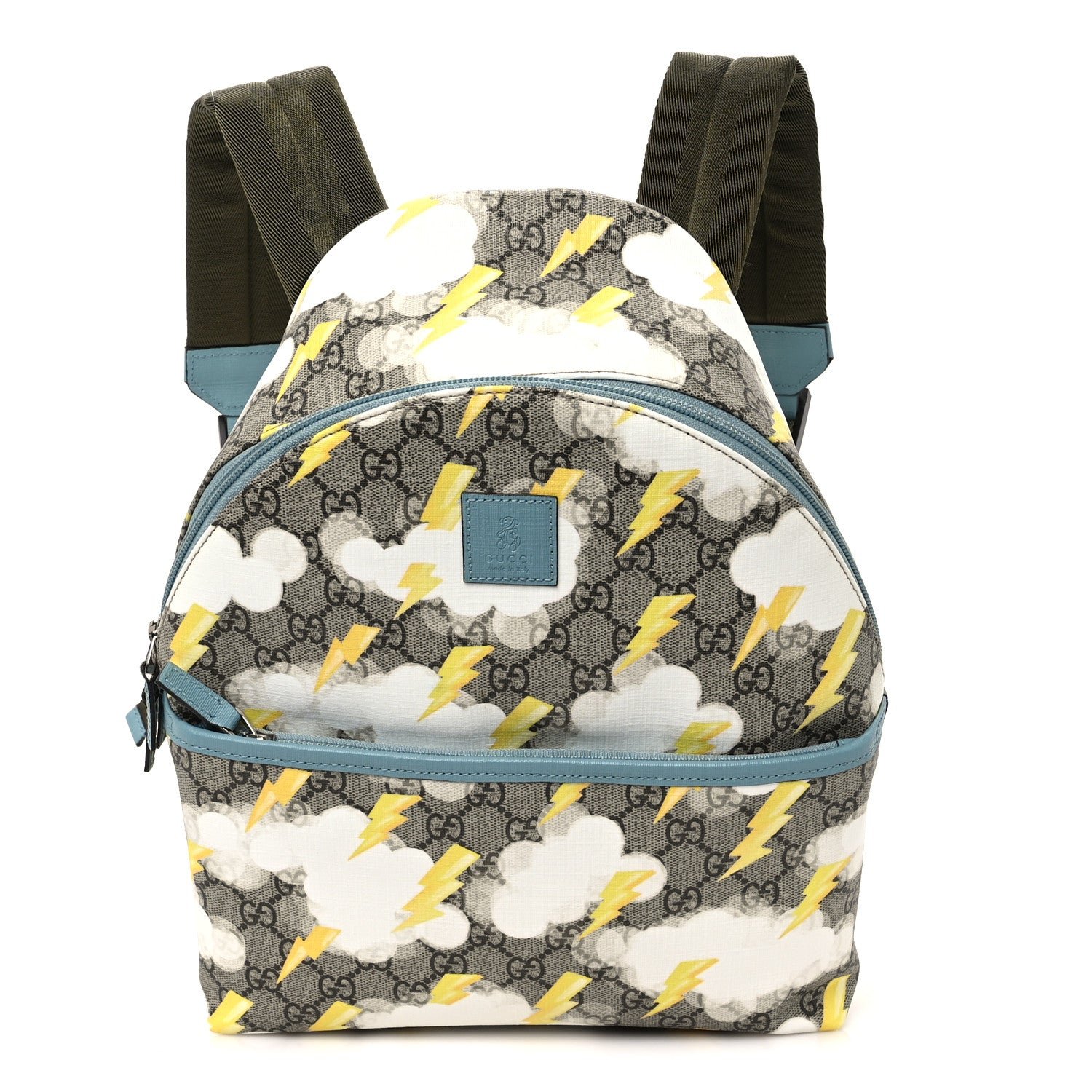 Gucci GG Supreme Monogram Lightning Childrens Backpack
