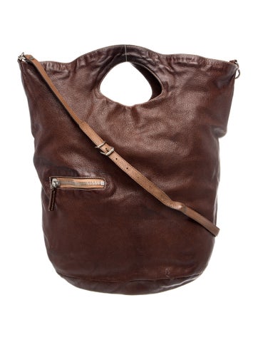 Leather Top Handle Bag