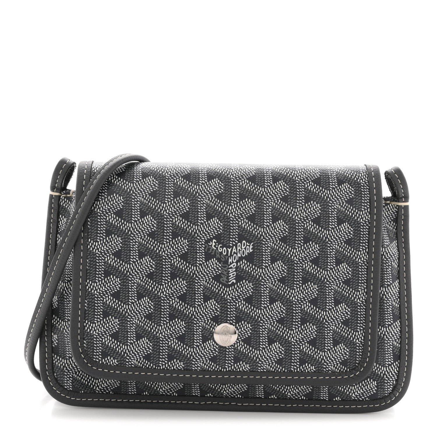 Goyard Goyardine Plumet Wallet Clutch Grey