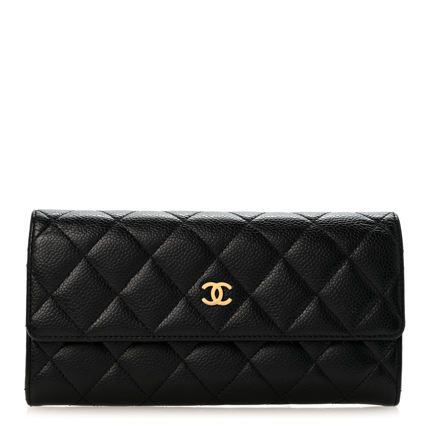 Chanel Caviar Quilted Large Flap Wallet Black