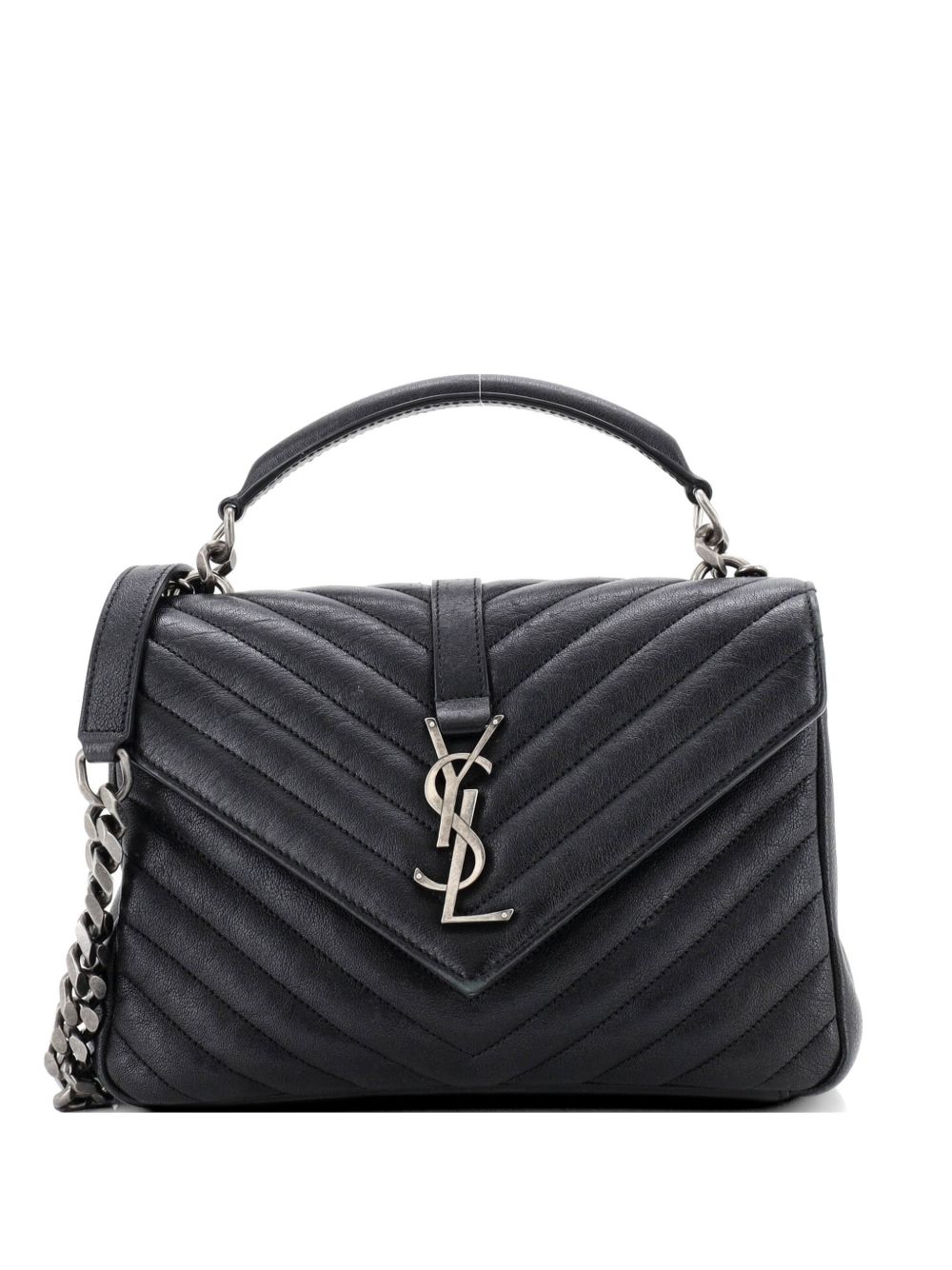 Classic Monogram College Bag Matelasse Chevron Leather Medium crossbody bag