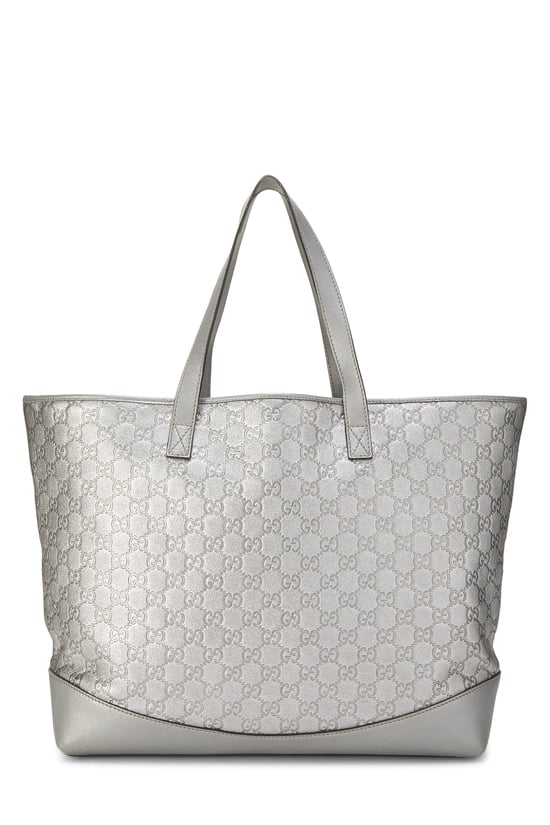 Gucci Silver Guccissima Joy Tote Large