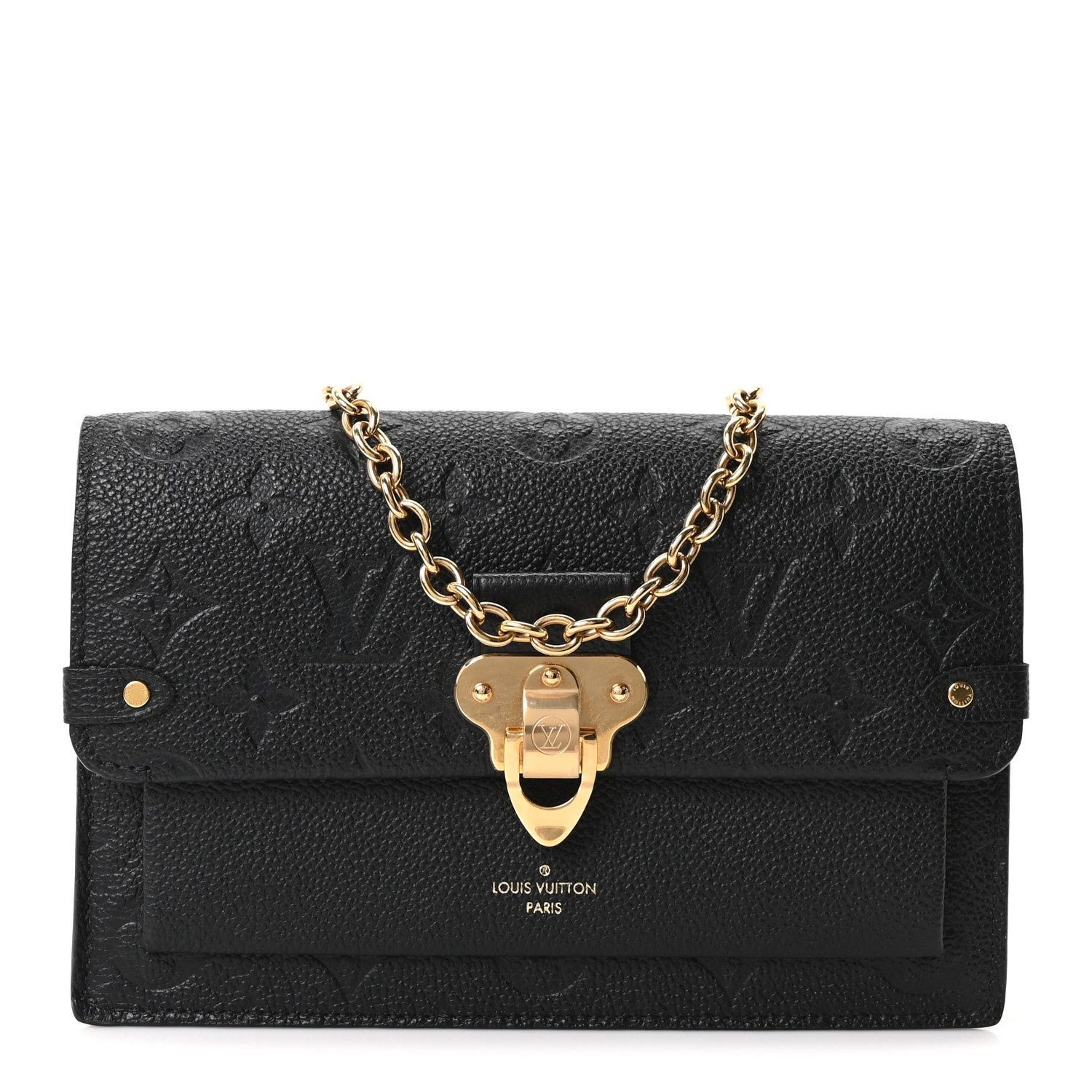 Louis Vuitton Empreinte Vavin Chain Wallet Black