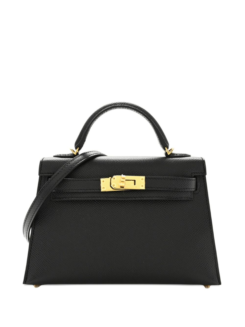 2024 Mini Kelly Sellier 20 Epsom-leather gold-hardware tote bag