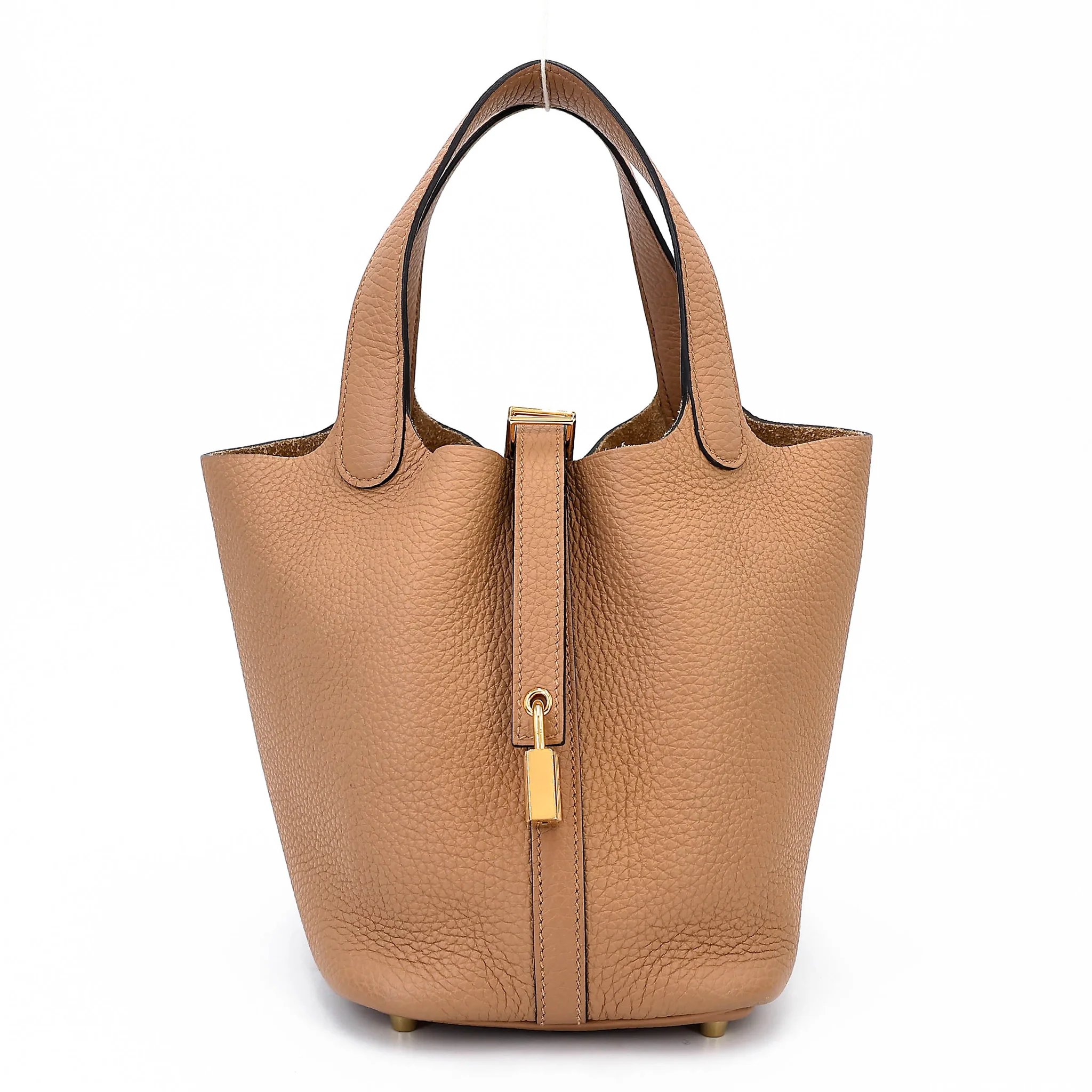 Excellent ( Rank SA ) HERMÈS Picotin Lock PM Chai (0M) Clemence Gold hardware U (2022)