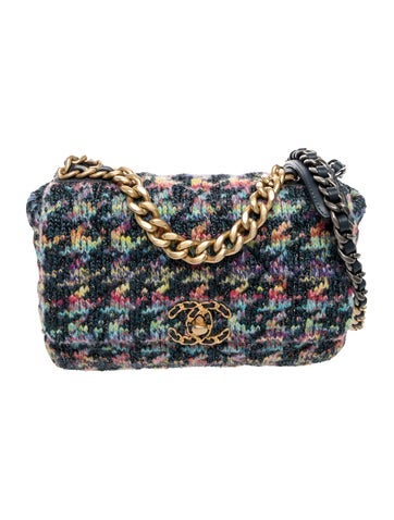 Medium Quilted Knit 19 Flap Bag