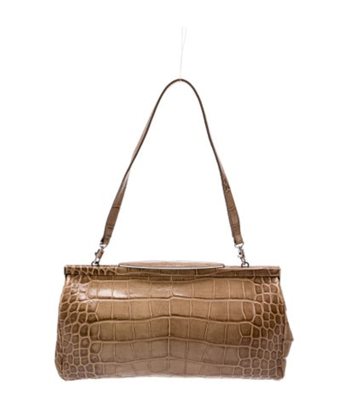 Furla Crocodile Shoulder Bag Vintage