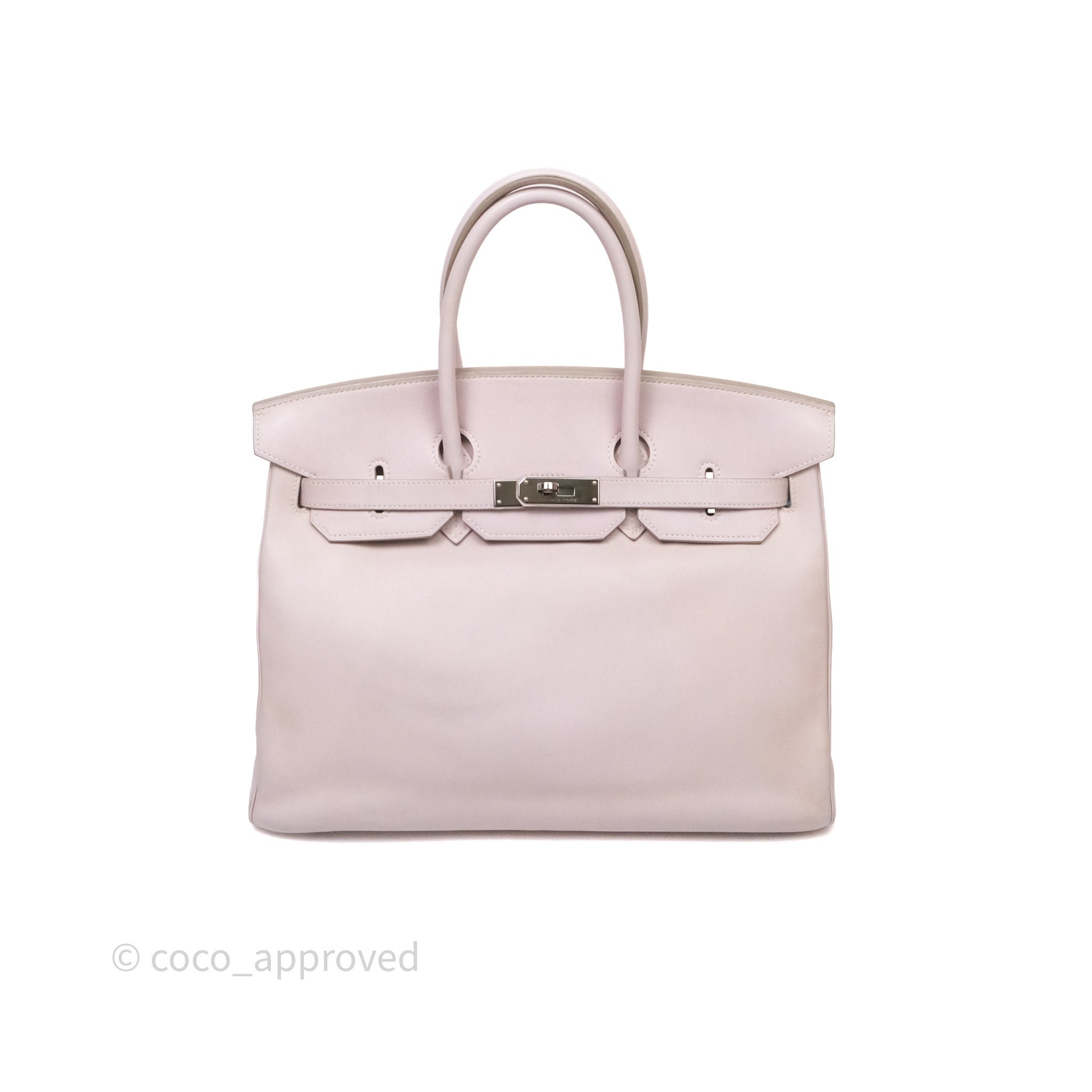 Hermès Birkin 35 Rose Dragée 5U(plz confirm color) Swift Palladium Hardware
