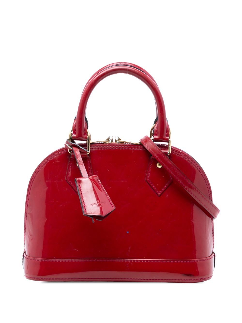 2013 Monogram Vernis Alma BB satchel