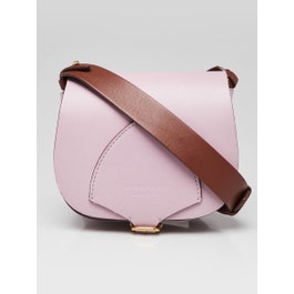 Burberry Burberry Light Purple Calfskin Leather Crossbody Square Mini Satchel Bag