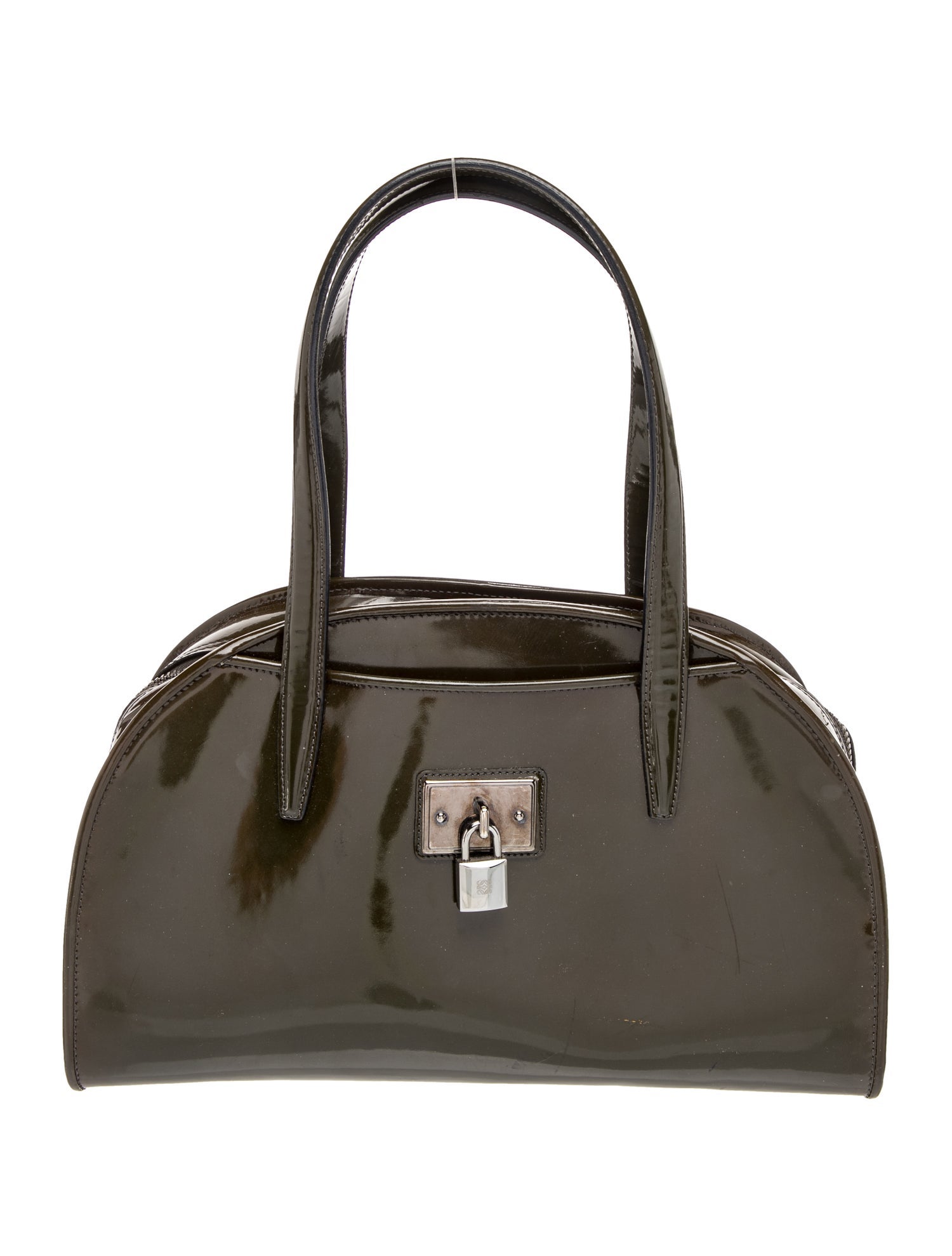 Loewe Patent Leather Madrid padlock