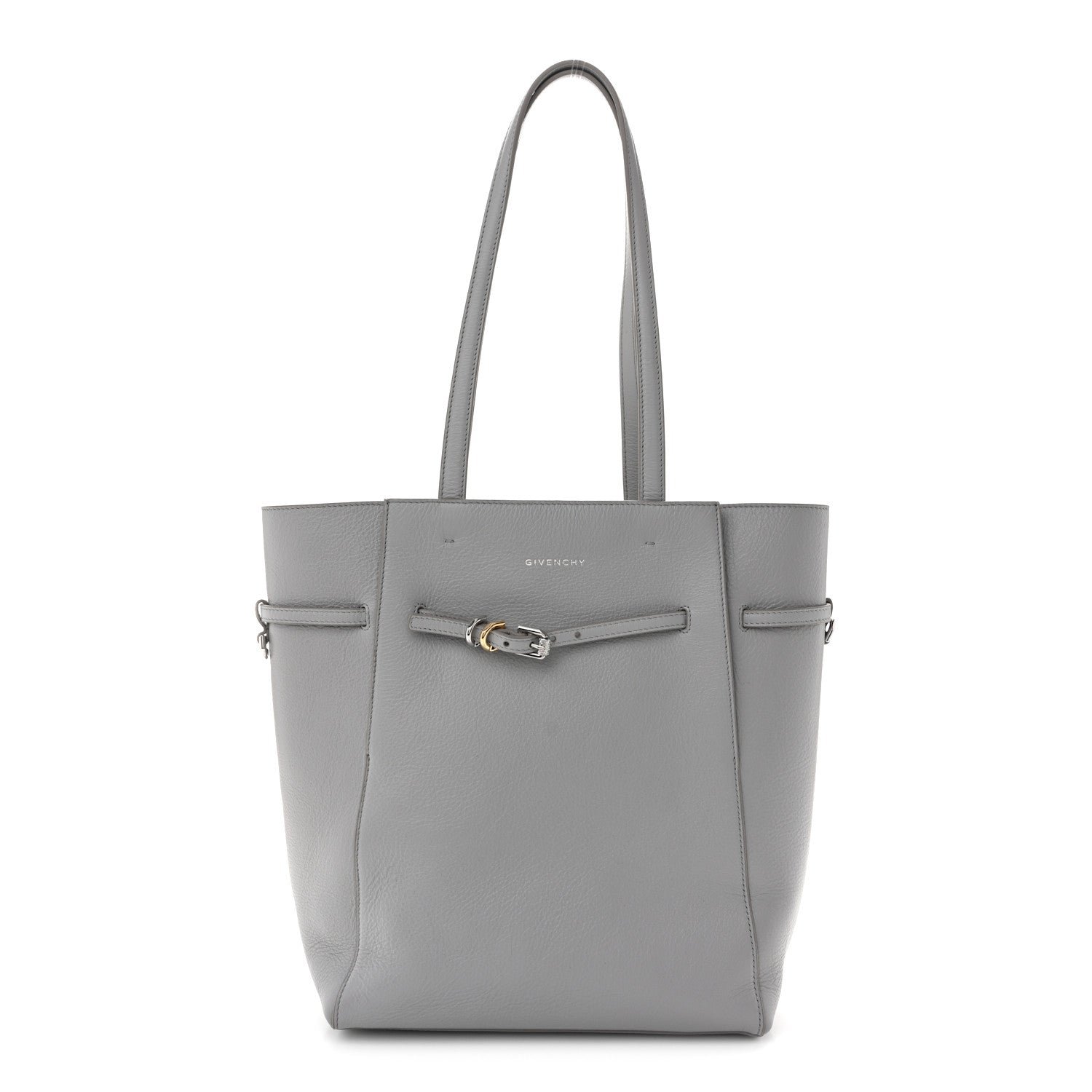 Givenchy Calfskin Voyou Small North South Tote  Light Grey