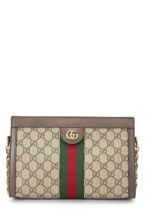 Original GG Supreme Canvas Ophidia Shoulder Bag Small
