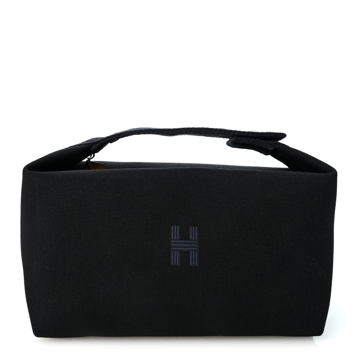 Hermes Hermes Canvas Large Bride-A-Brac Pouch Bleu Nuit