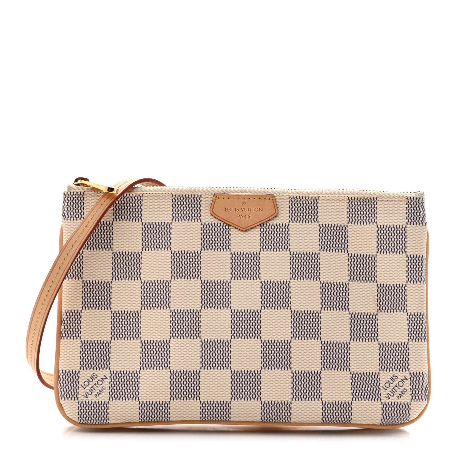 Louis Vuitton Damier Azur Double Zip Pochette