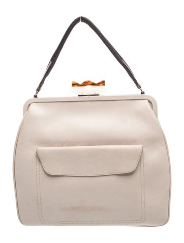 Leather Top Handle Bag