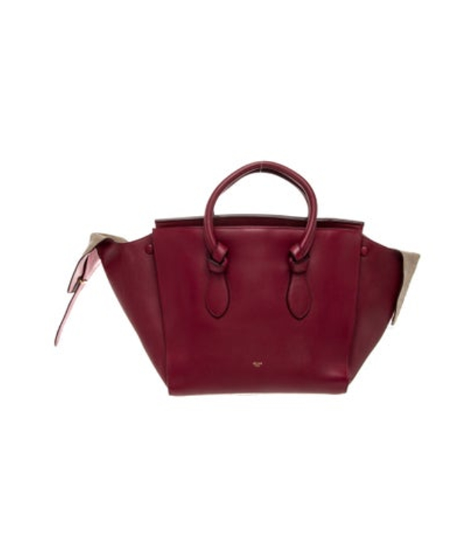 Celine Leather Tie Tote Medium