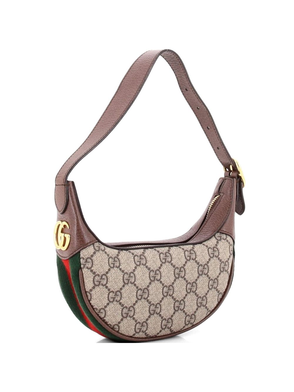 Ophidia Half Moon Bag GG Coated Canvas Mini hobo bag