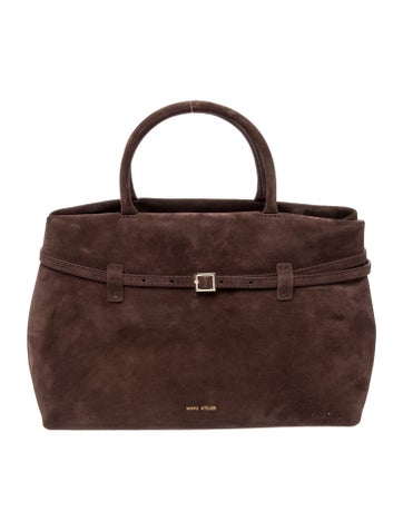 Suede Top Handle Bag