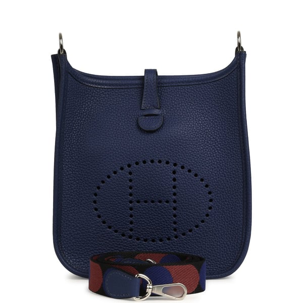 Hermes Hermes Evelyne TPM Bleu Saphir Clemence Palladium Hardware