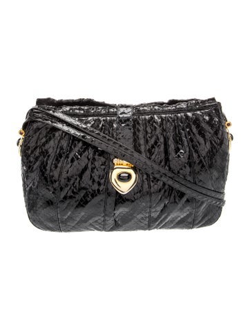 Judith Leiber Snakeskin Crossbody Bag Vintage