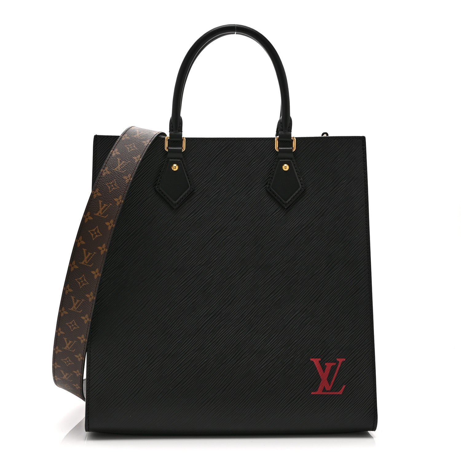 Louis Vuitton Epi Sac Plat PM Black