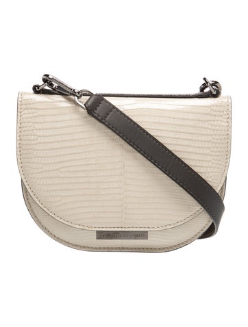 Embossed Leather Crossbody Bag