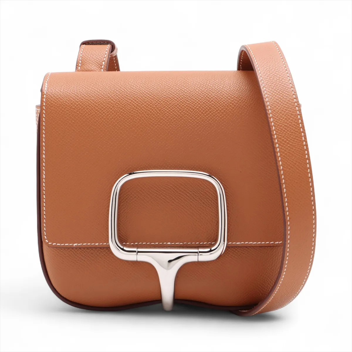 Hermès Della Cavalleria Veau Epsom Gold Silver Metal Fittings
