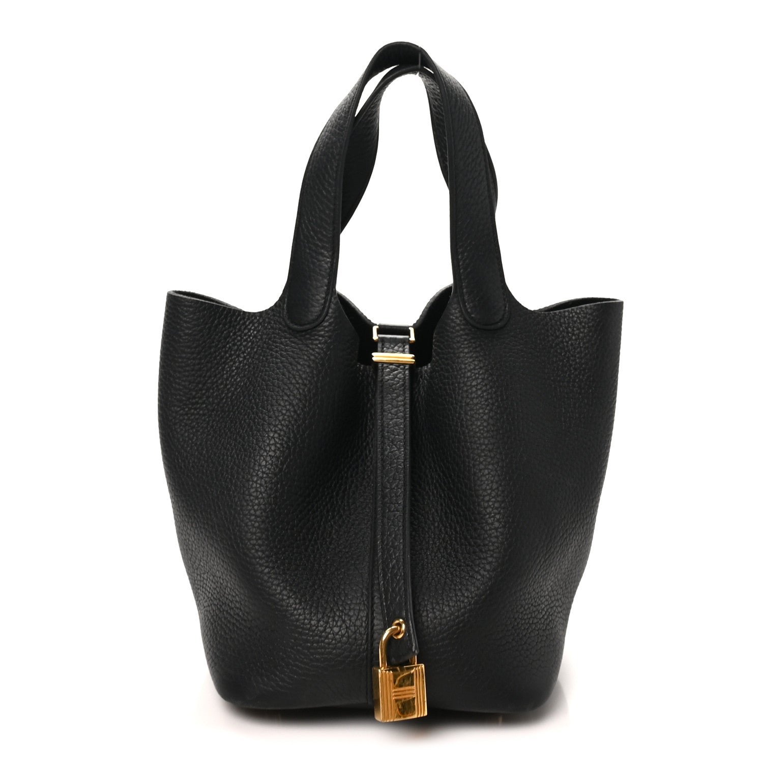 Hermes Taurillon Clemence Picotin Lock 18 PM Black