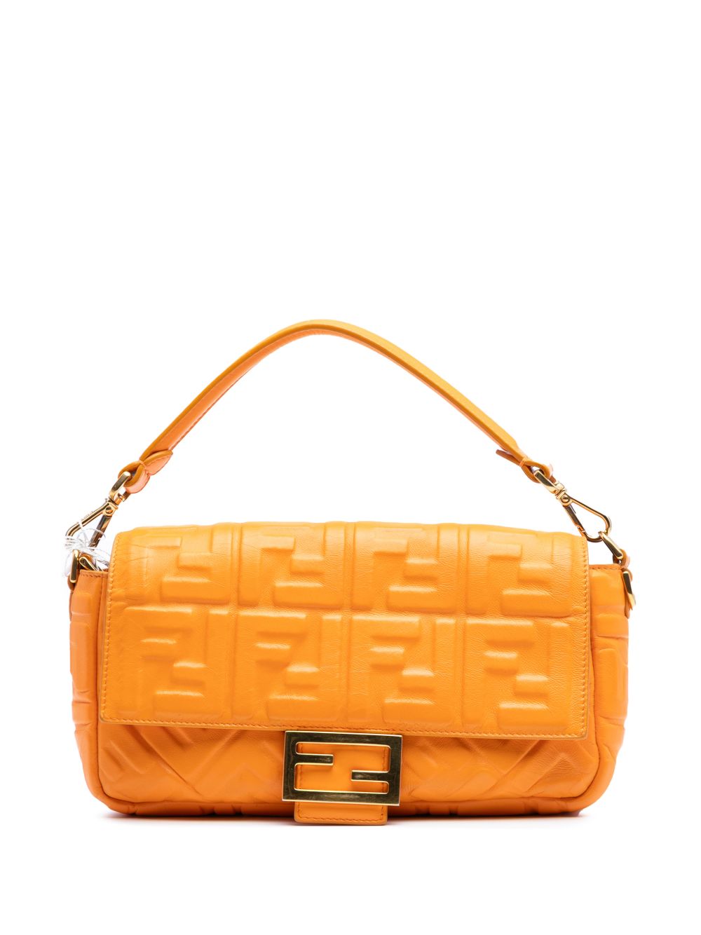 2010-2025 Zucca Embossed Leather Baguette satchel