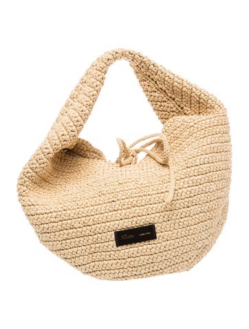Khaite Raffia Shoulder Bag