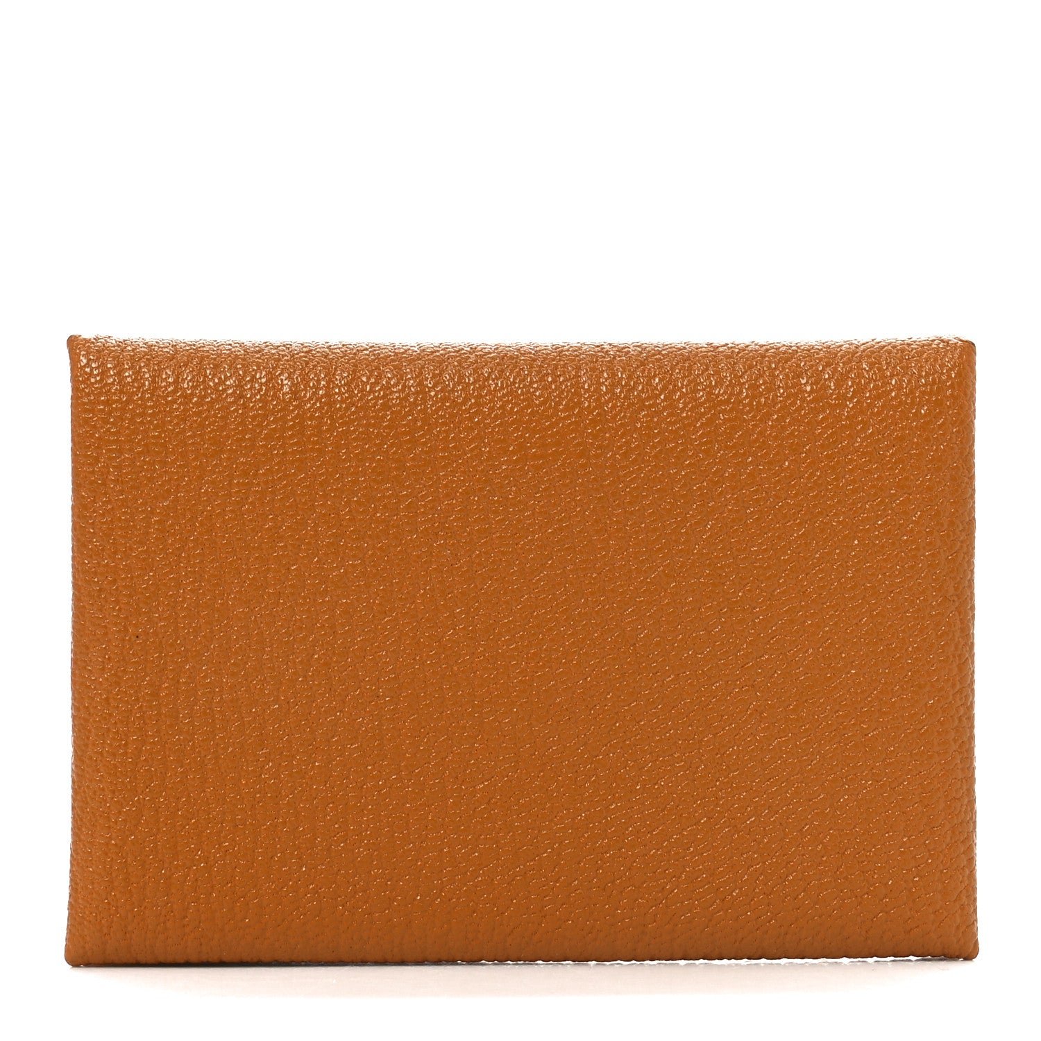 Hermes Chevre Mysore Verso Calvi Duo Card Case Caramel Mauve Sylvestre