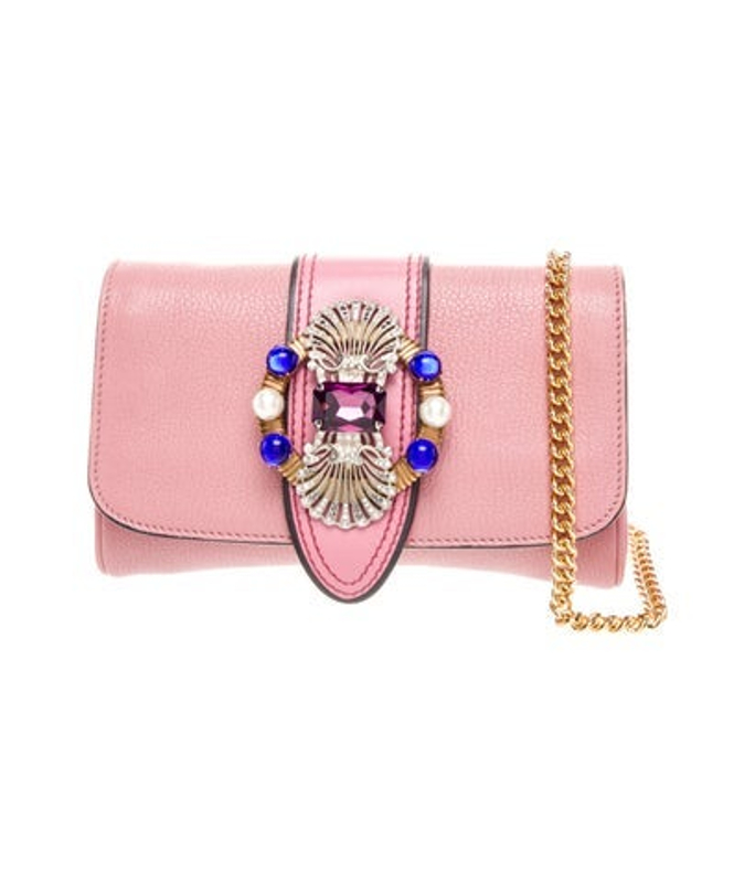 Miu Miu Miu Goat Leather Clutch