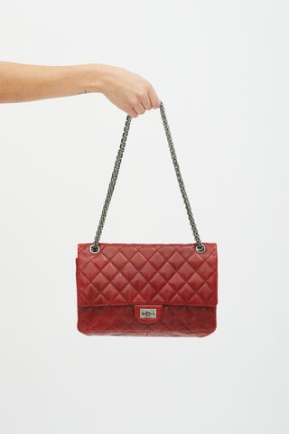 Red Quilted Leather 2.55 Shoulder Bag