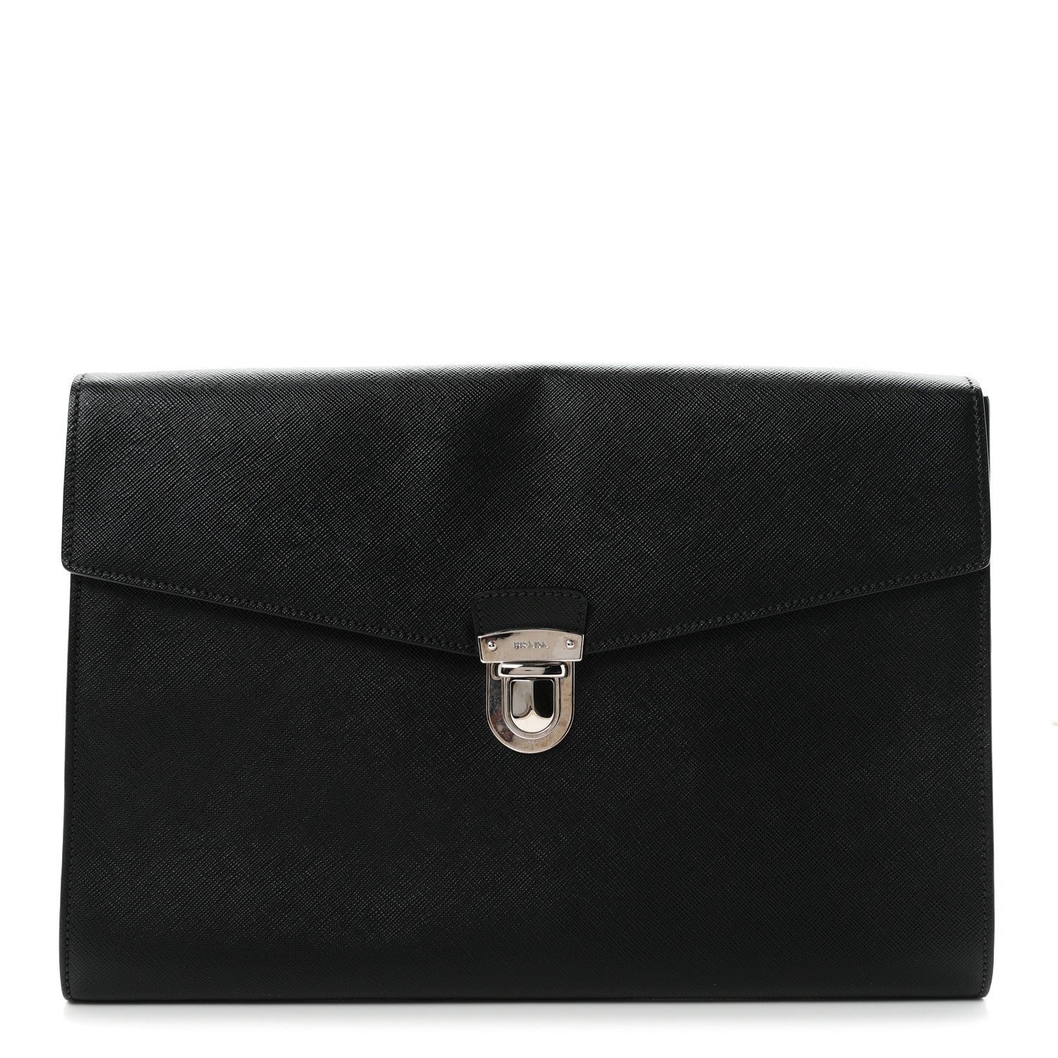 Prada Saffiano Portfolio Case Black